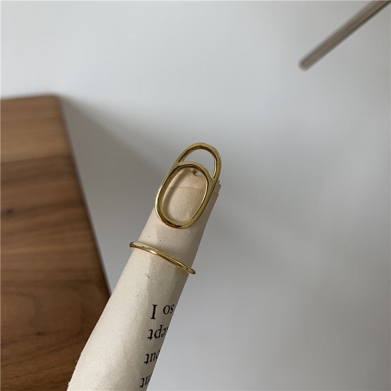 Trendy Cold Nail Ring with Unique Personality Design