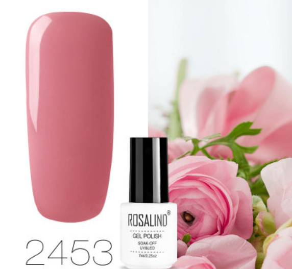 ROSALIND 10ml Pink Eco-Friendly UV Nail Gel (24 Colors)