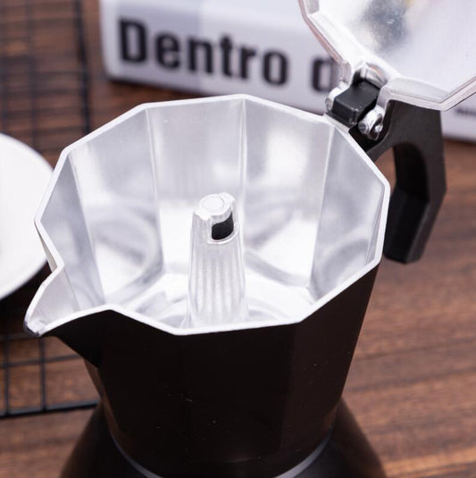 Italian Aluminum Moka Coffee Pot For Home Brewing
